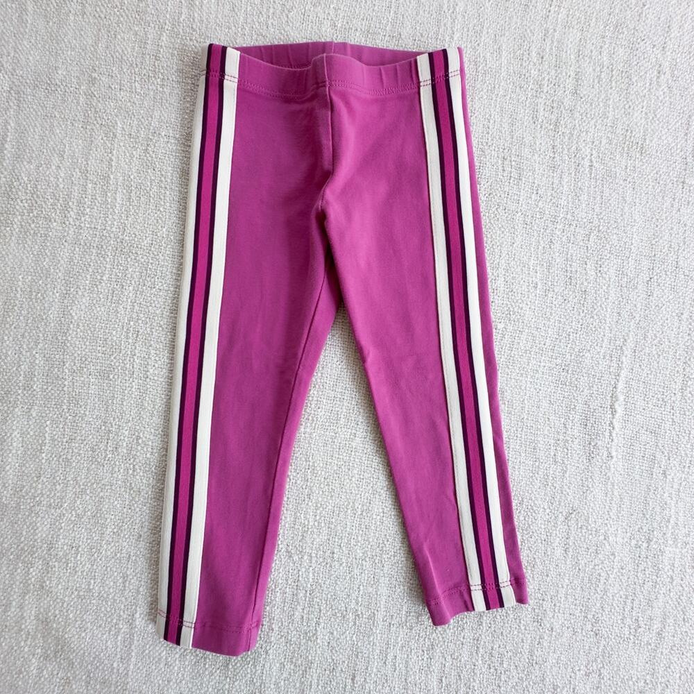 Tea Collection Pink Side Stripe Leggings VGUC 2